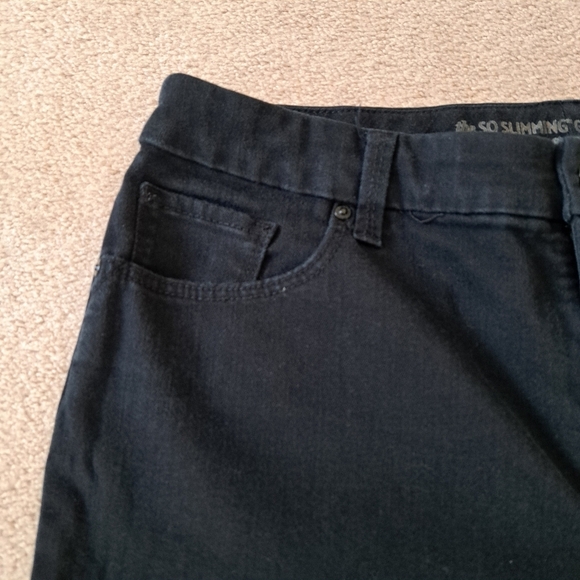 Chico's So Slimming Girlfriend Jeans Women's 8/10 Chicos Size 1 Black Denim Pant - Picture 3 of 14